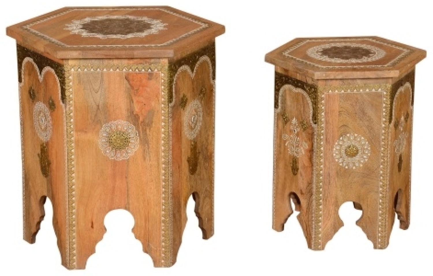 Orientalischer Beistelltisch Salman 2er Set Bild 1