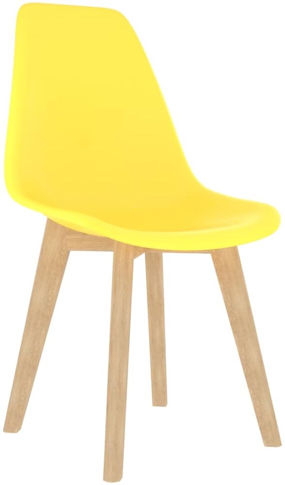 vidaXL Esszimmerstühle 6 Stk. Gelb Kunststoff [289118] Bild 1