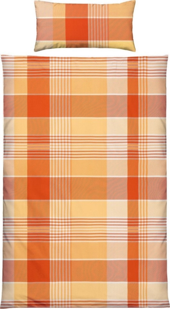 REDBEST Bettwäsche Bettwäsche, Microfaser, 2 teilig, Microfaser-Satin Karo Bild 1