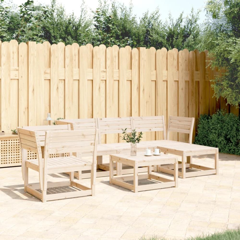 vidaXL 5-tlg. Garten-Lounge-Set Massivholz Kiefer 3216915 Bild 1