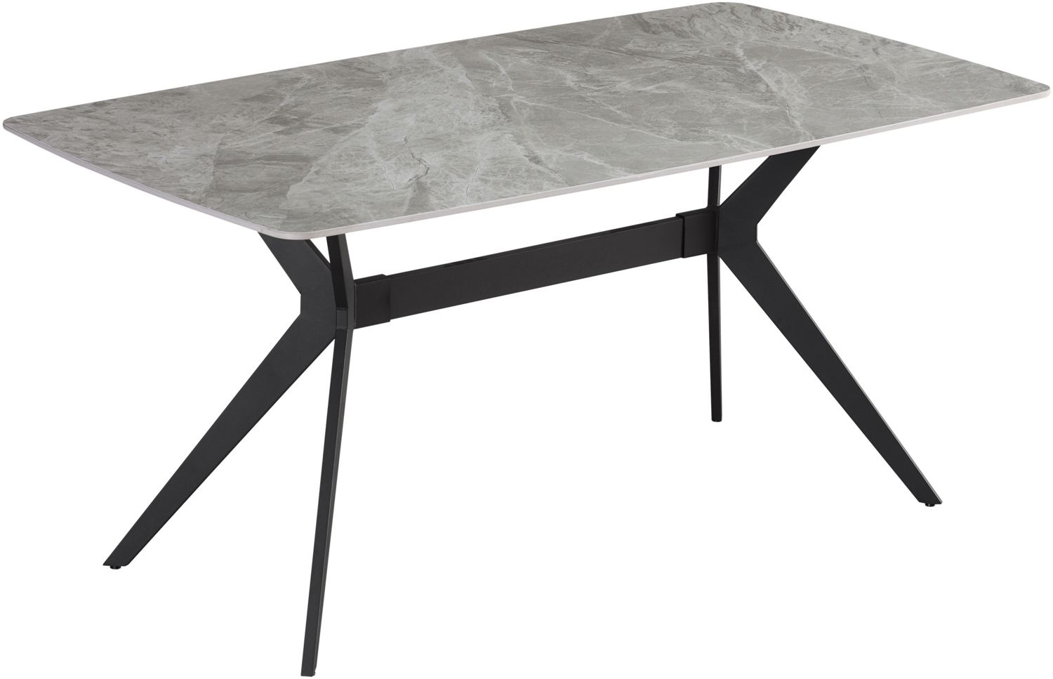 Esstisch Keramik grau 160x90 X-Gestell FLORENZ 137095062 Bild 1