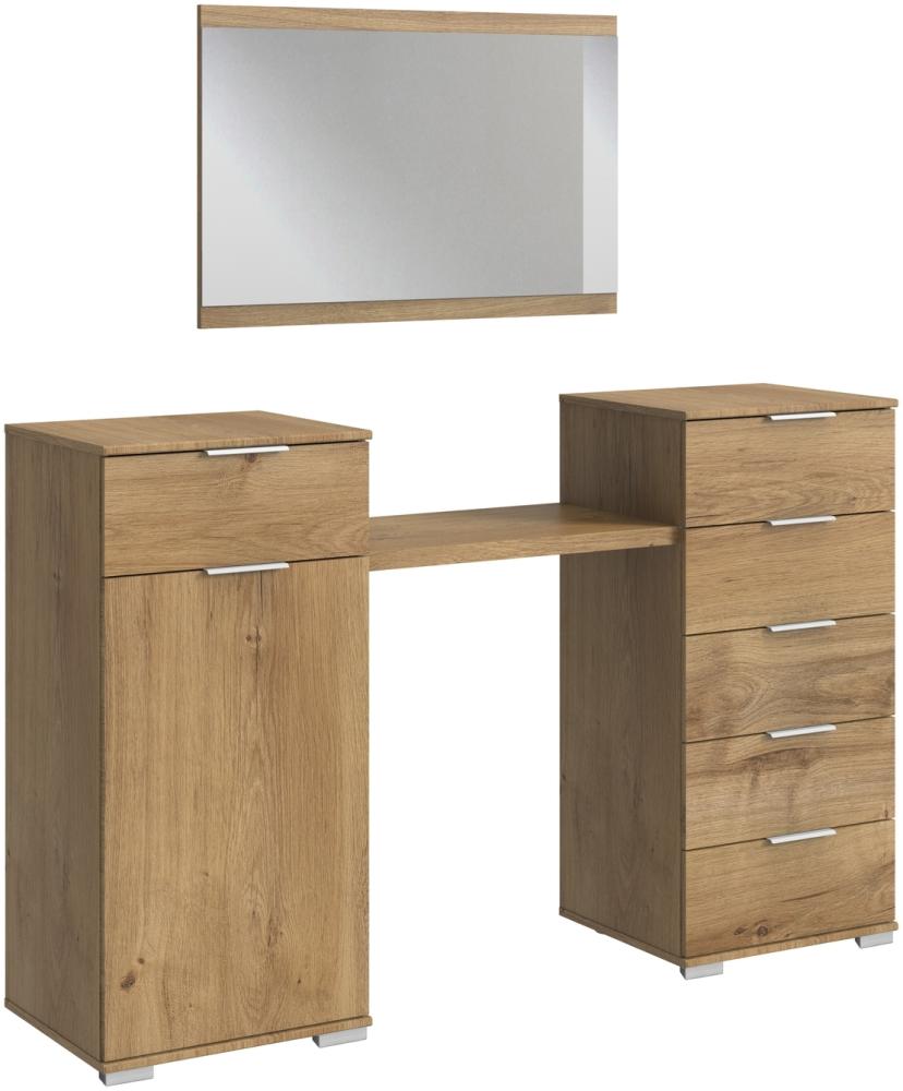 Schminkschrank >Easy Plus< (BxHxT: 165x192x41 cm) in Plankeneiche Bild 1