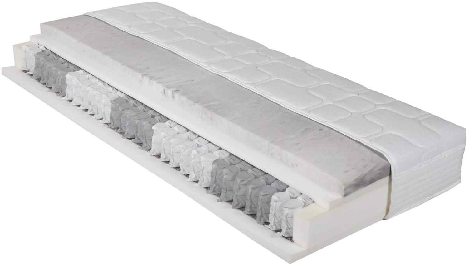 Taschenfederkernmatratze Mona Plus KS 80 x 200 cm H3 - 26 cm hoch 7 Zonen Bild 1