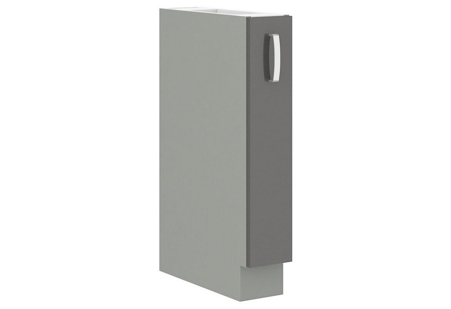 Küche Bianca Grey Hochglanz Grau Unterschrank 15 cm Schrankauszug Küchenschrank Bild 1