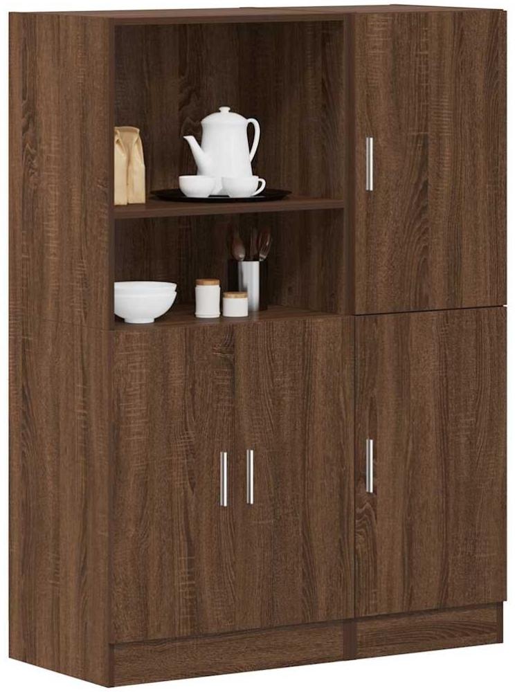 vidaXL 2-tlg. Küchenschrank-Set Braun Eichen-Optik Holzwerkstoff 3324148 Bild 1