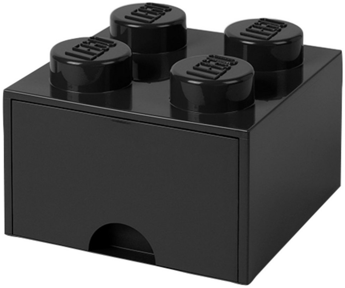 Lego 'Storage Brick 4' Aufbewahrungsbox schwarz mit 1 Schublade Bild 1