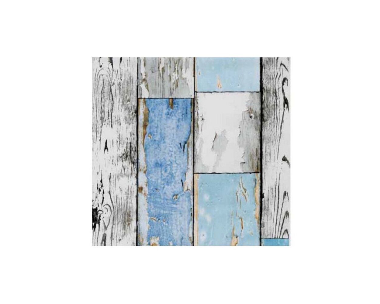 AS4HOME Möbelfolie Holzdekor- Möbelfolie Holz Scrapwood blau 45 cm x Bild 1