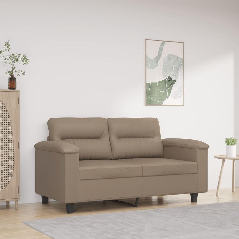 vidaXL 2-Sitzer-Sofa Cappuccino-Braun 120 cm Kunstleder 359582 Bild 1