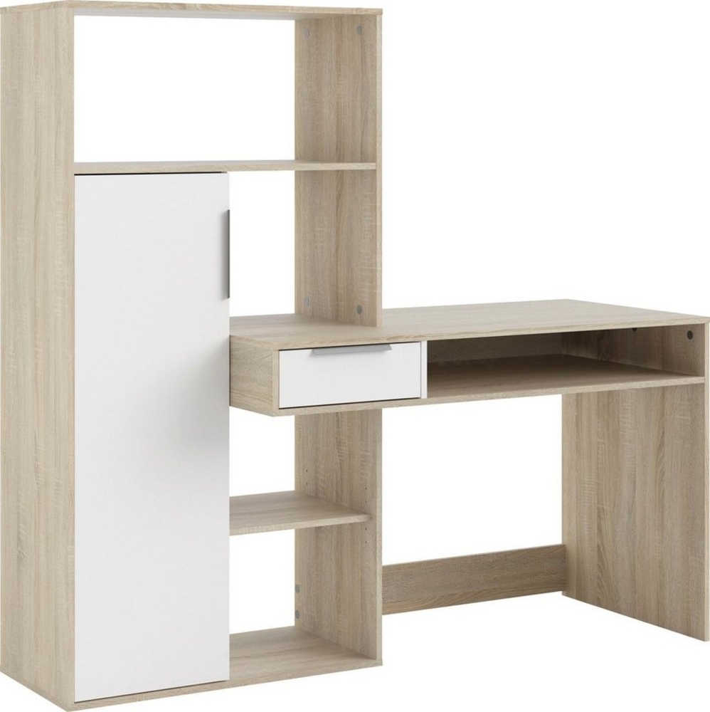 INOSIGN Regal-Schreibtisch Function Plus, Standregal, Aktenregal, Stauraumregal, Multifunktional, mit 1 Schublade, 1 Tür, Regal und Fächern Bild 1