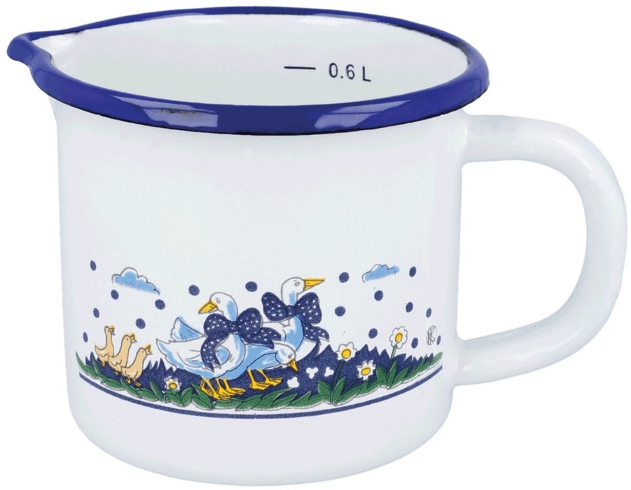 Karl Krüger Milchtopf Milchtopf Ausgießer Milchkocher Landhaus Induktion Keramik 0,6L 10cm, (1-tlg) Bild 1