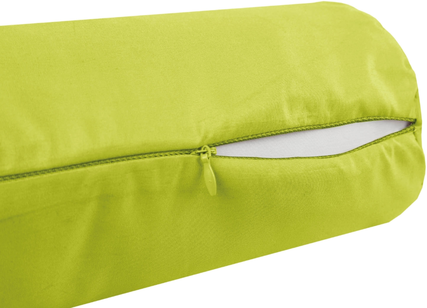 Bestlivings Bezug für Nackenrolle 12x30cm ( BxL ) Bezug in Grün, in vielen Farben Bild 1