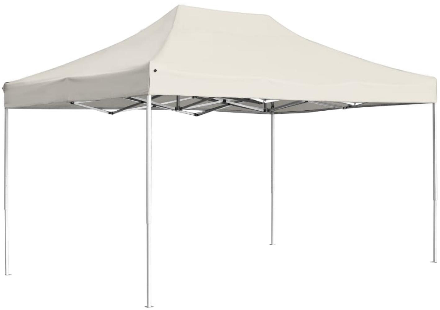 vidaXL Profi-Partyzelt Faltbar Aluminium 4,5x3 m Creme 45491 Bild 1