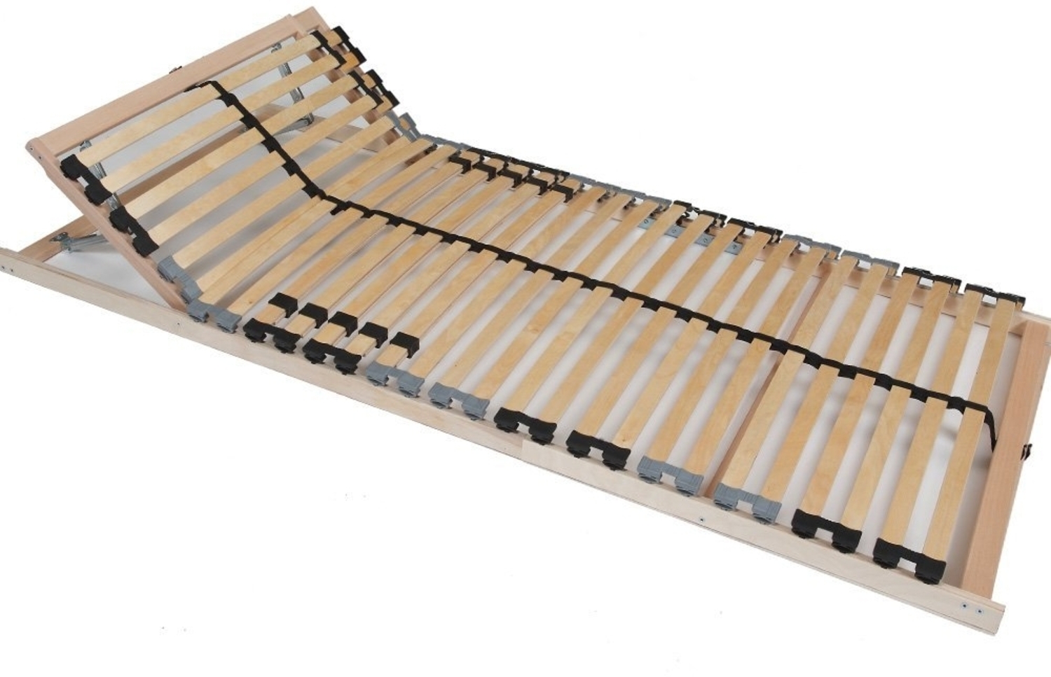 Zwergenmöbel Lattenrost, Kopfteil verstellbar, extra stabil, Birkenholz, 90x180 cm Bild 1