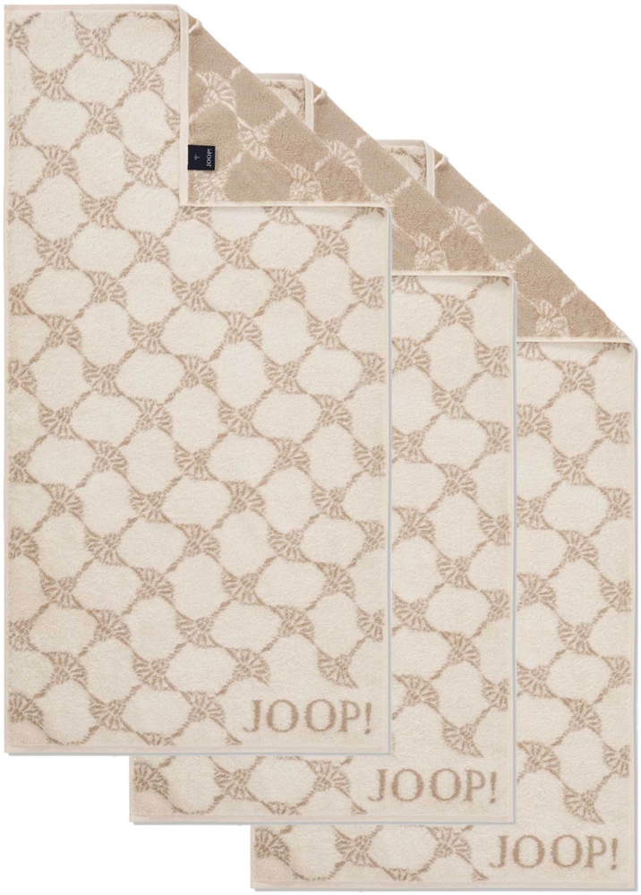 JOOP! Handtuch Classic / Infinity Kollektion, 3er Pack - Walkfrottier Creme Cornflower 50x100cm Bild 1