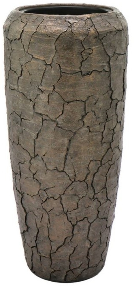 Flingora Bodenvase Brook, mit Einsatz - Fiberglas - Indoor - Bronzebraun - Höhe 75 cm Bild 1