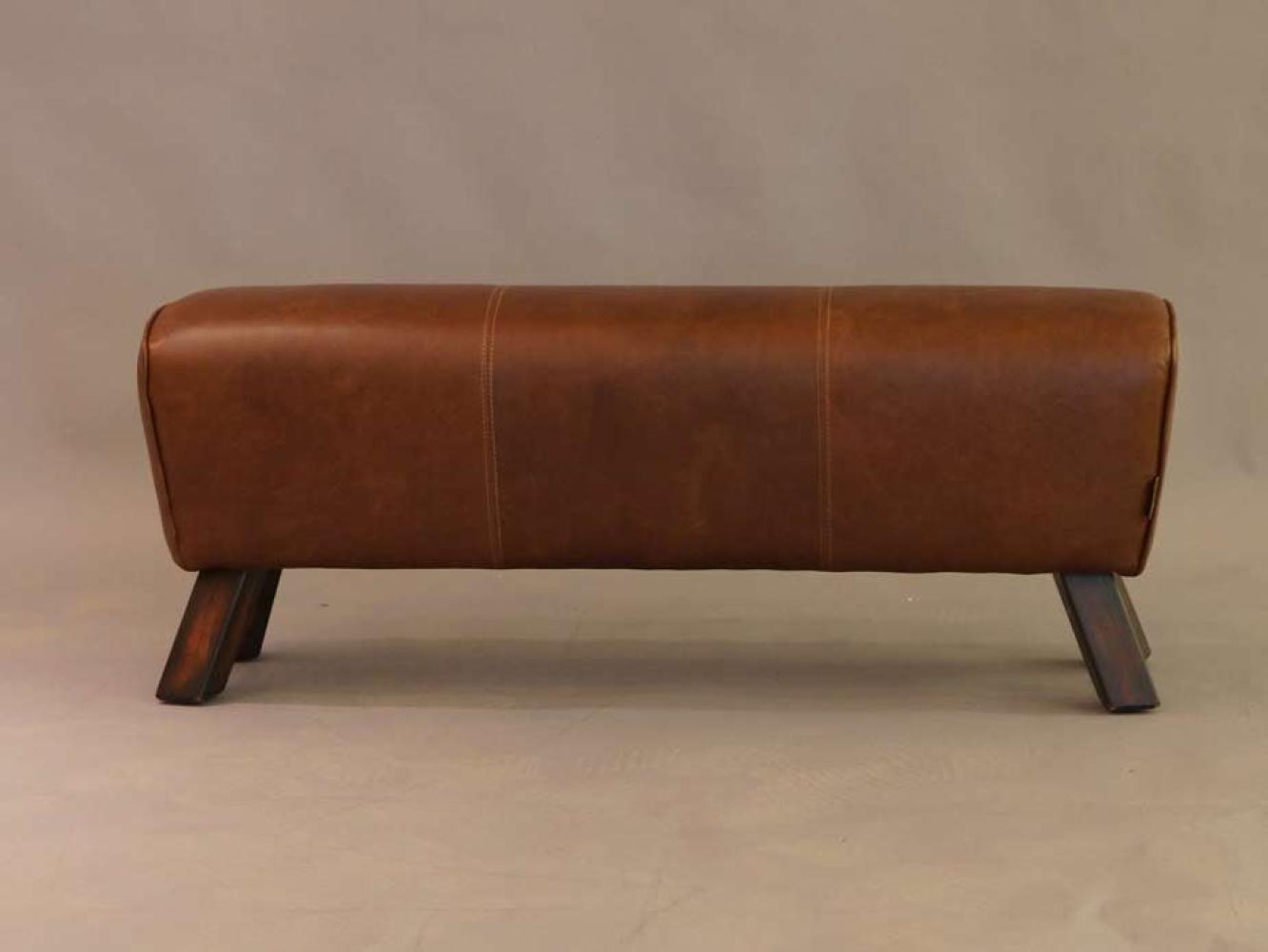 Fußhocker Buck Big Leder Vintage-Cigar Bild 1