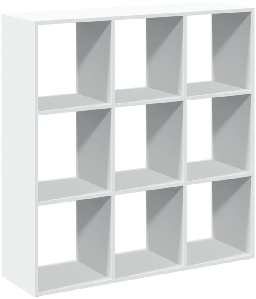 vidaXL Raumteiler-Bücherregal Weiß 102x29x103,5 cm Holzwerkstoff 858039 Bild 1