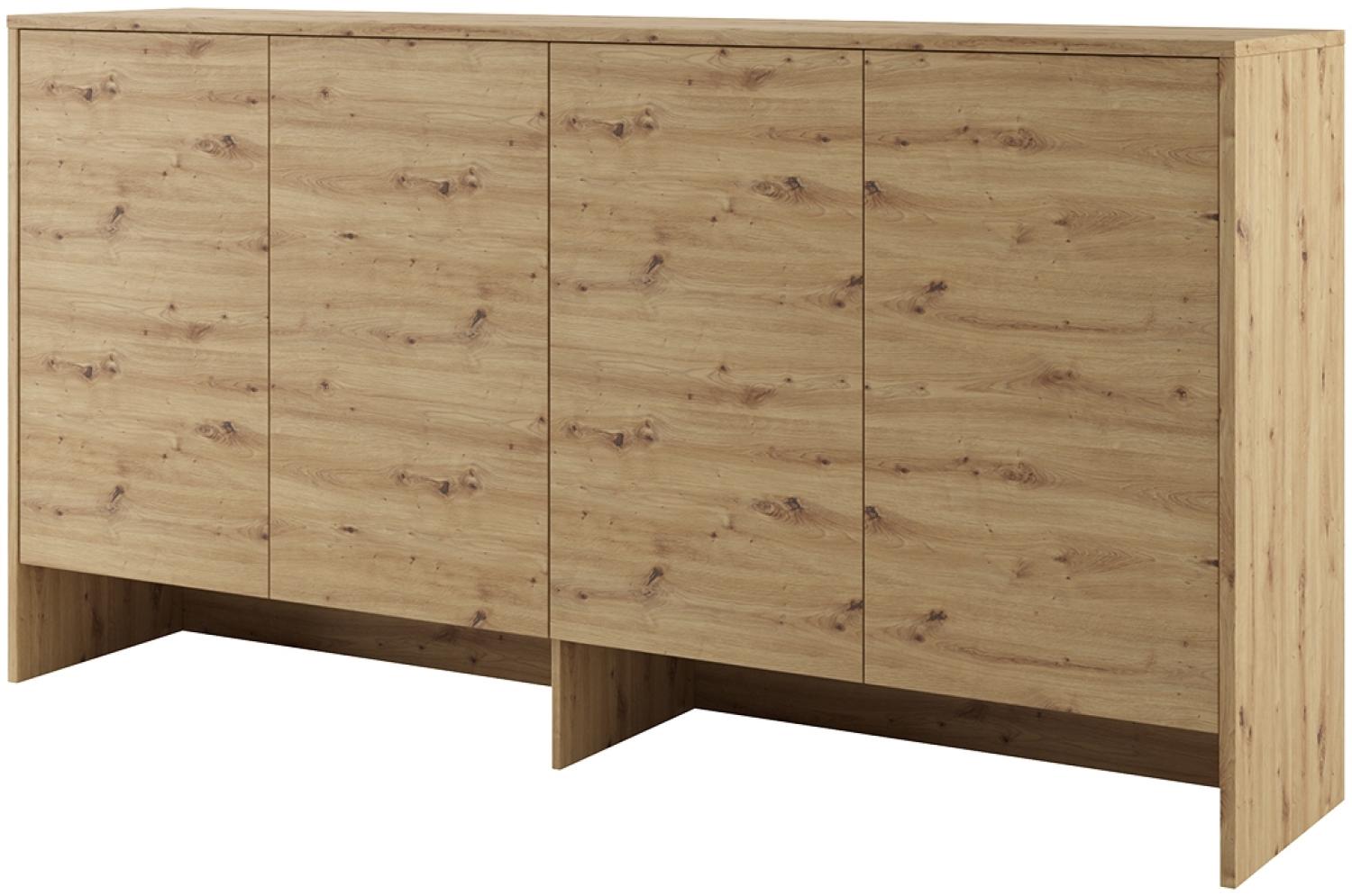 MEBLINI Hängeschrank für Horizontal Schrankbett Bed Concept - Wandschrank mit Ablagen und Fächern - Wandregal - BC-11 für 90x200 Horizontal - Artisan Eiche Bild 1