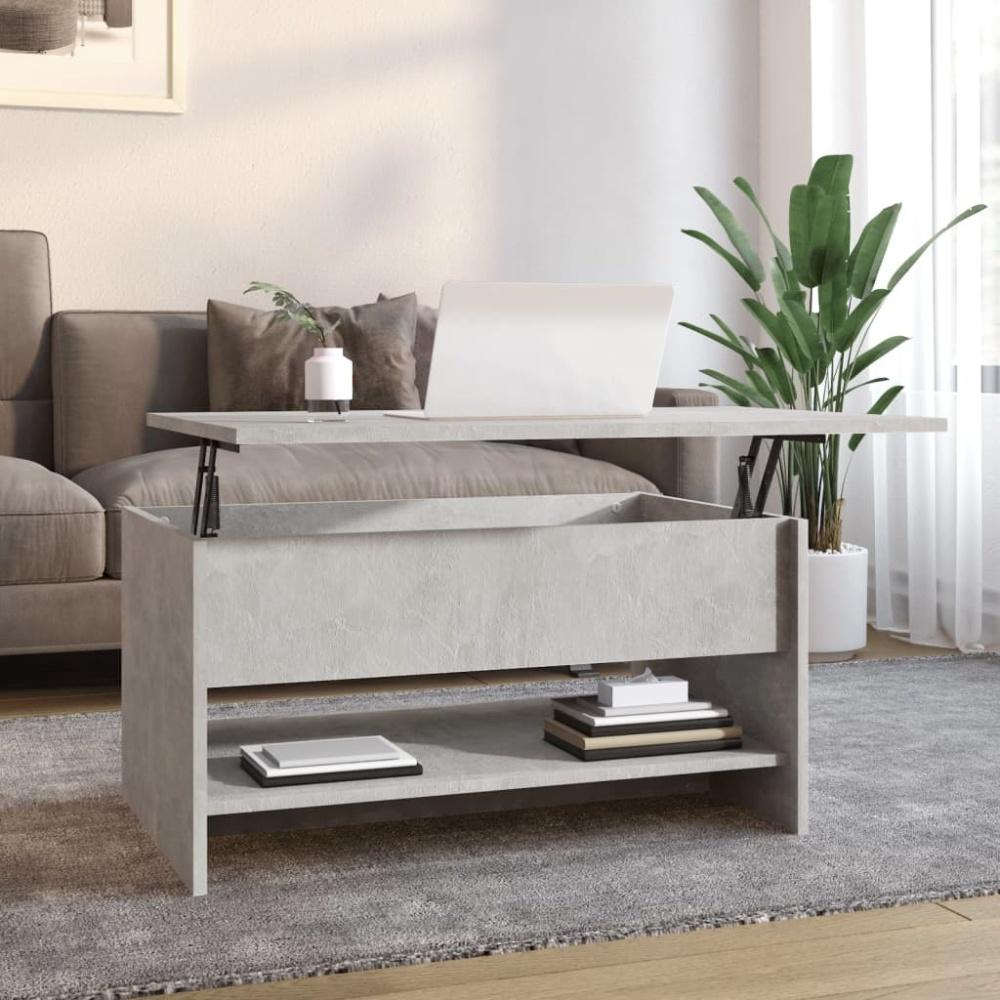 vidaXL Couchtisch Betongrau 80x50x40 cm Holzwerkstoff 809660 Bild 1