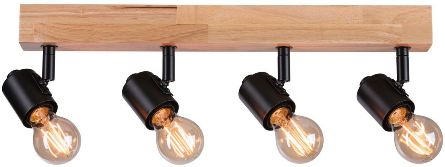 Paulmann 66773 Spotlight Arvid 4-flammig E27 230V max. 20W Schwarz Holz Bild 1