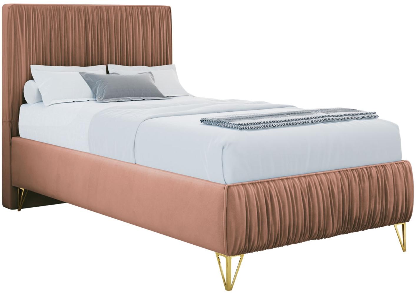 mirjan24 Boxspringbett Lux I , rosa, 90 x 200 cm Bild 1