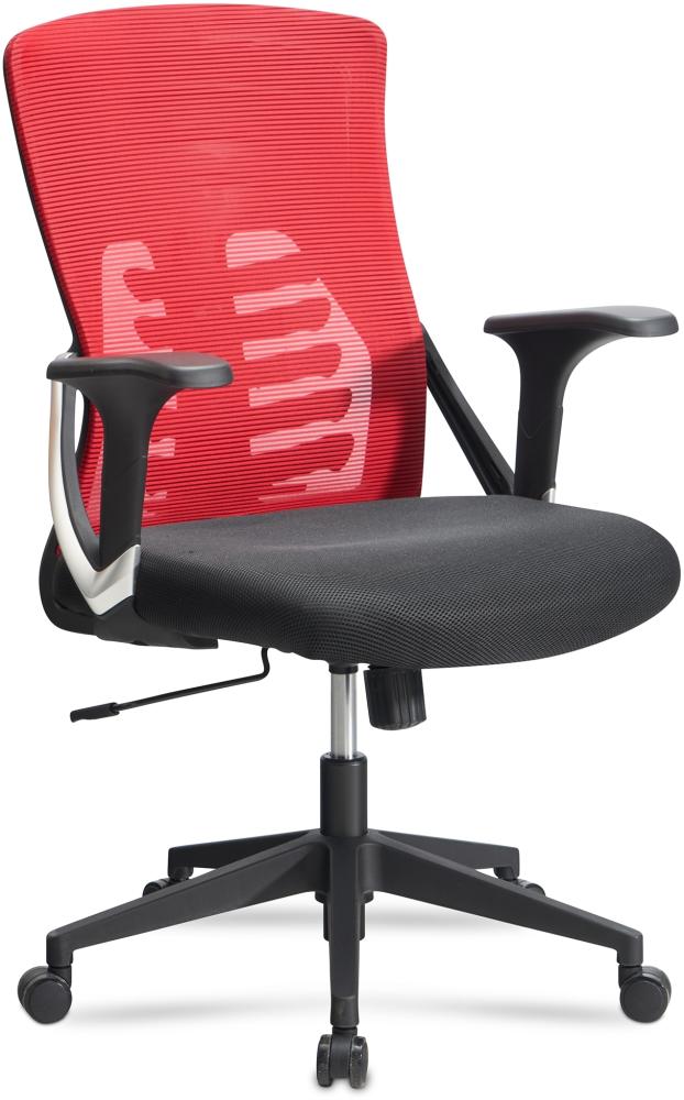 Bürostuhl Schreibtischstuhl Mesh Rot Drehstuhl Ergonomisch 120 kg Bild 1