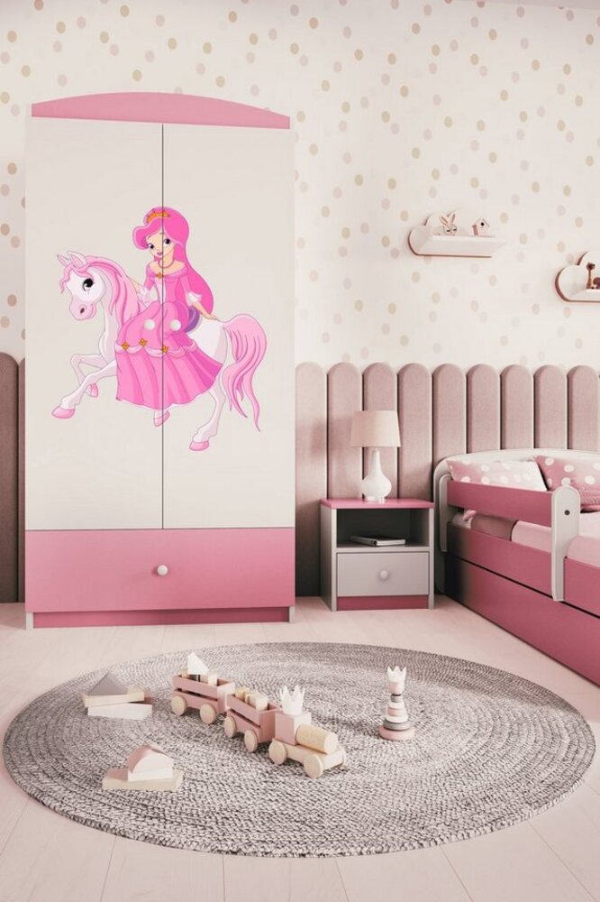 Bjird Kinderkleiderschrank Kleiderschrank Babydreams (4 Einlegeböden und Schublade) 175x90x52 cm Bild 1