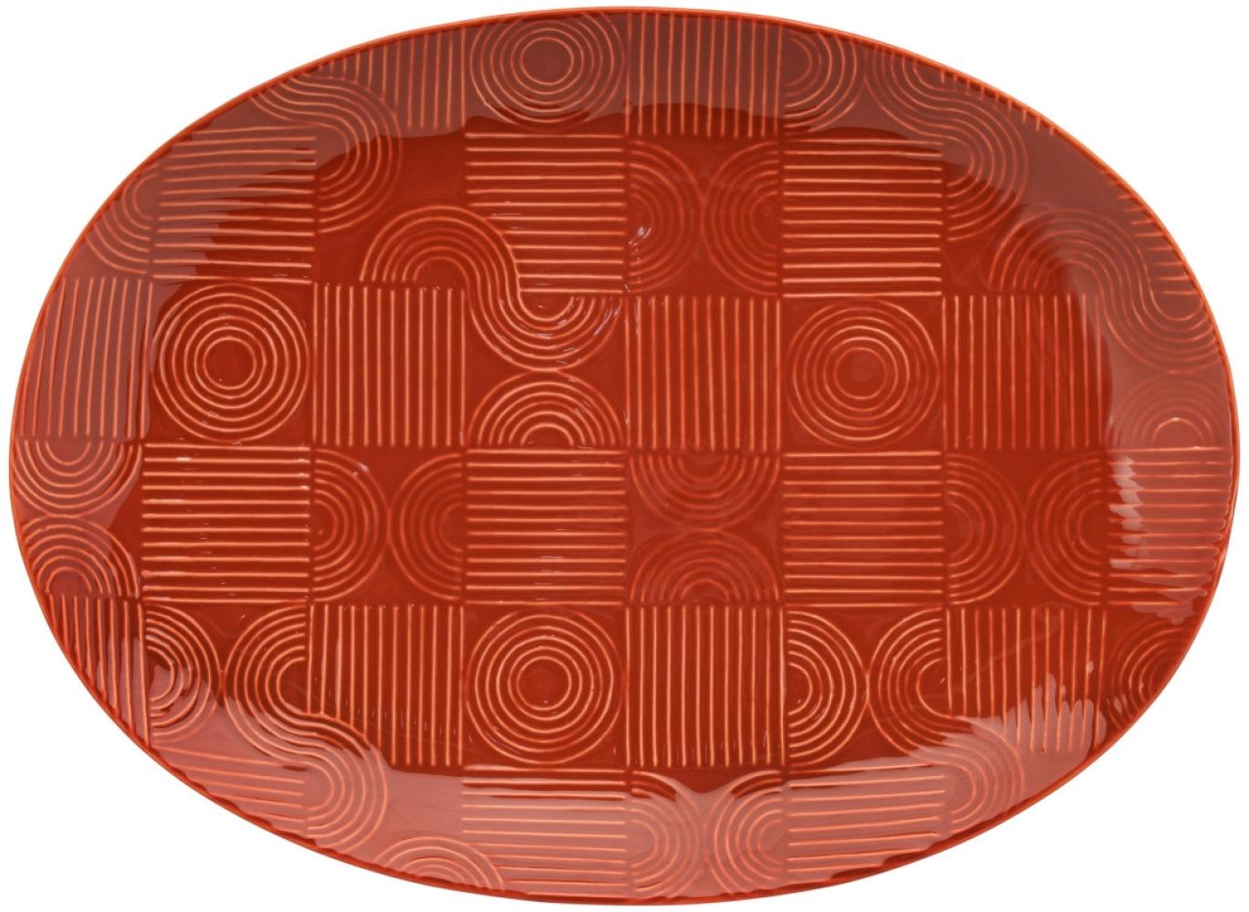 Maxwell & Williams DR0459 Platte 41 x 30 cm ARC oval, Terracotta, Premium-Keramik, in Geschenkbox Bild 1