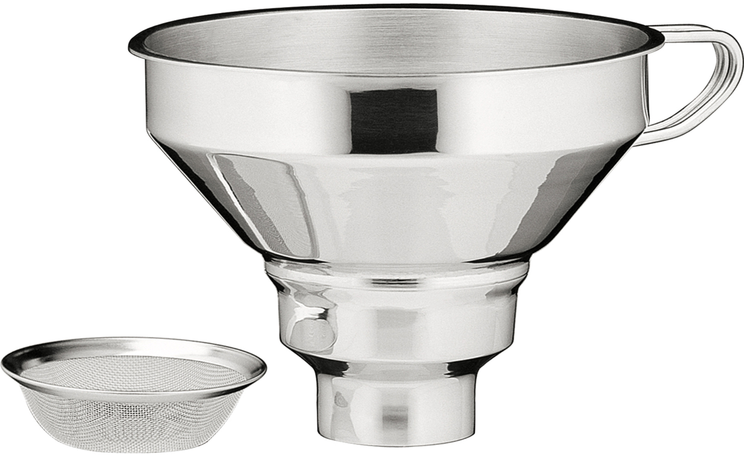Küchenprofi Trichter mit Siebeinsatz Edelstahl Bild 1