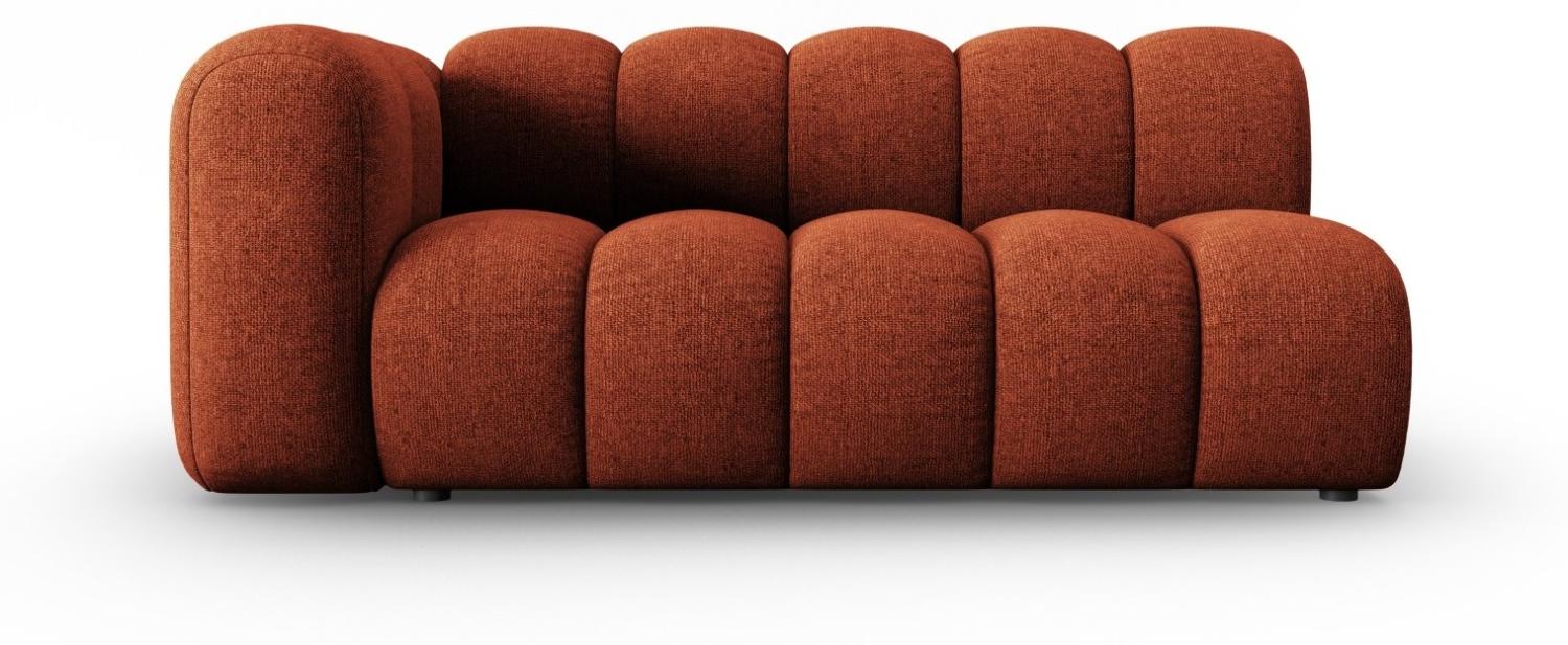 Micadoni Modulares Sofa Lupine 3-Sitzer Links Chenille Terrakotta Bild 1