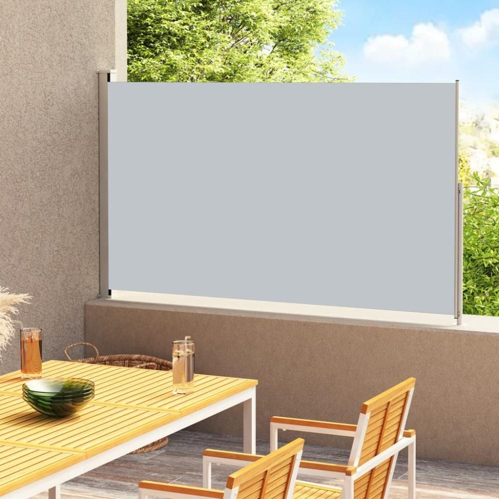 vidaXL Seitenmarkise Ausziehbar 200x300 cm Grau Bild 1