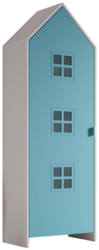 Schrank Casami Bruges 37 x 57,6 x 171,3 cm MDF Blau Bild 1