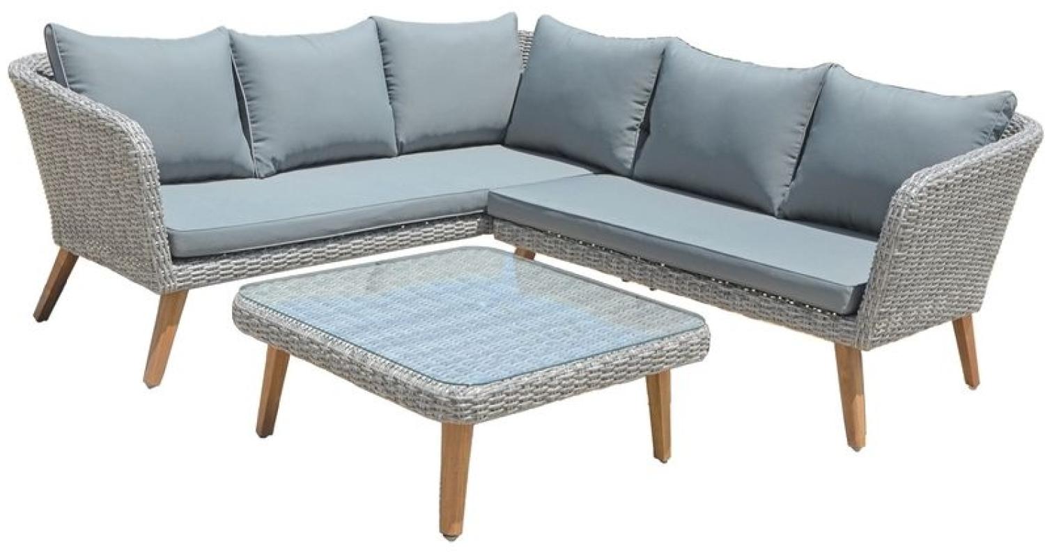 Lounge-Set Pamplona aus Alu, Kunststoffgeflecht und Akazie FSC 100% Bild 1