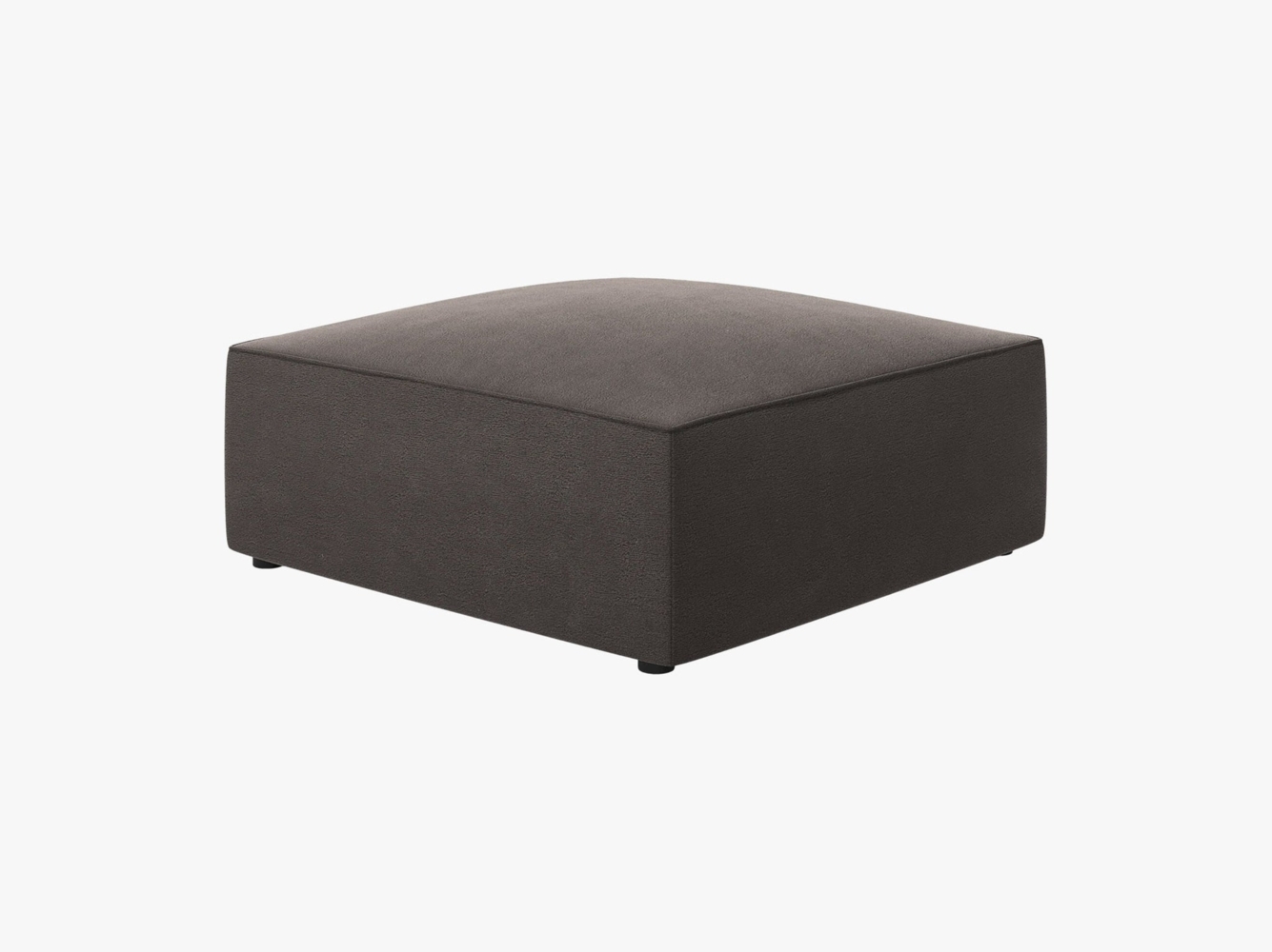 Micadoni Hocker Ruby 1-Sitzer Samt Salvador Dunkelgrau Bild 1