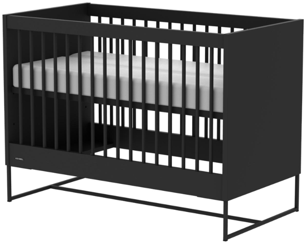 Kidsmill Modular 2 Babybett Mattschwarz – Schwarz Bild 1