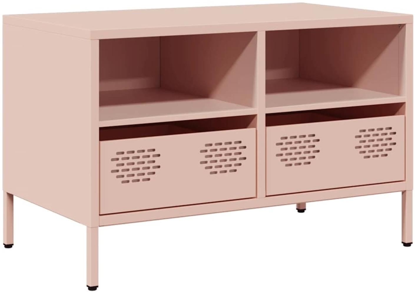 vidaXL TV-Schrank Rosa 68x39x43,5 cm Kaltgewalzter Stahl 851317 Bild 1