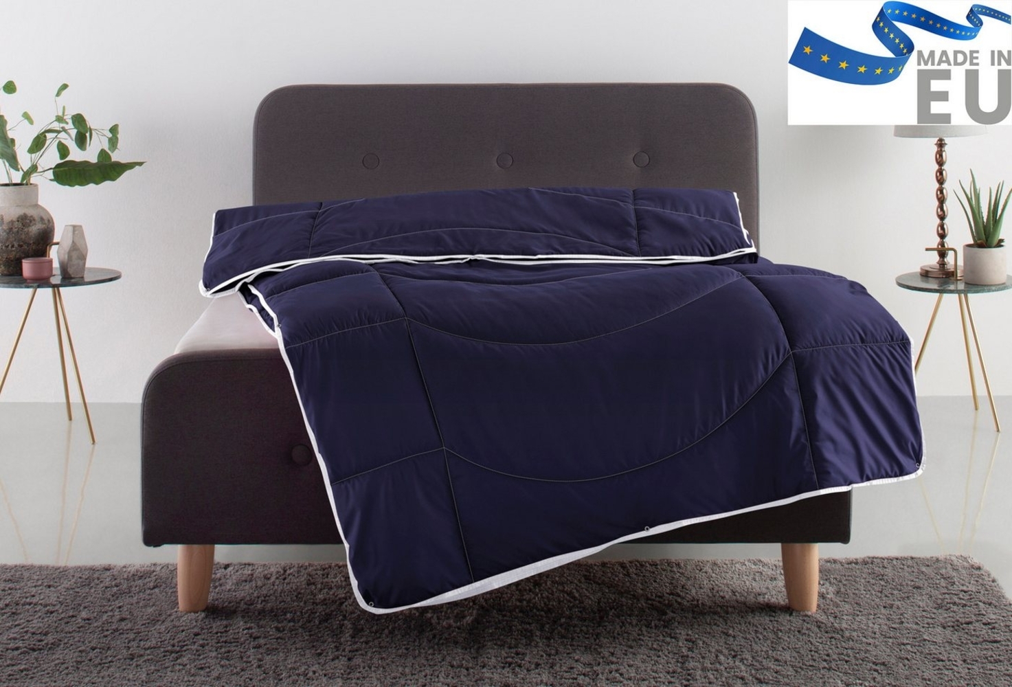 my home Microfaserbettdecke Microlux, Bettdecke 135x200 cm, und Übergrößen bis 240x220cm, Füllung: Feuchtigkeitsregulierende 3D Klimafaser (Polyester), Bezug: Microfaser-Feinbatist, Bettdecken in 4 Farben, Sommer, Winter, 4 Jahreszeiten, Decke Bild 1