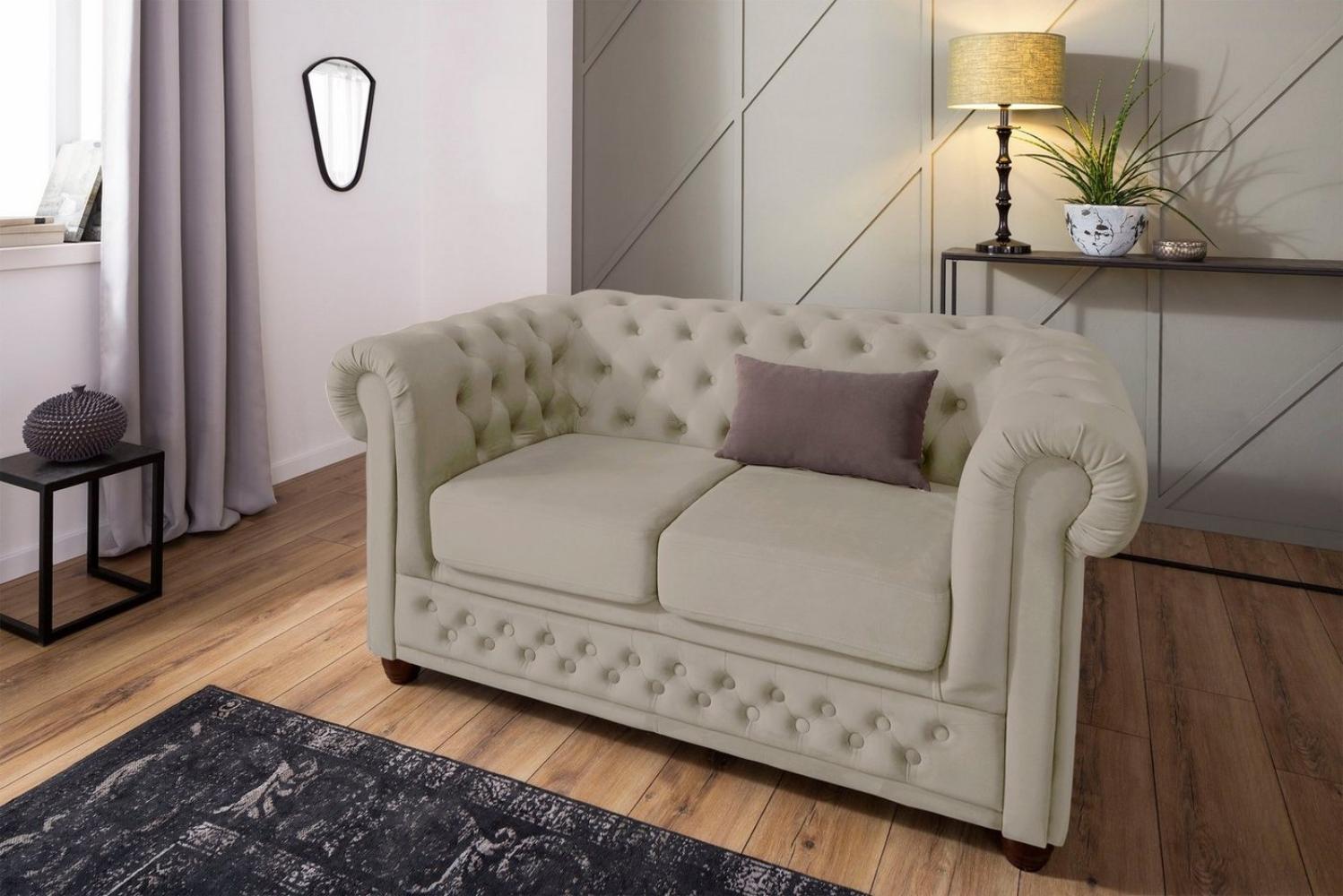 Home affaire Chesterfield-Sofa New Castle, mit hochwertiger Knopfheftung in Chesterfield-Design, B/T/H: 148/86/72 Bild 1