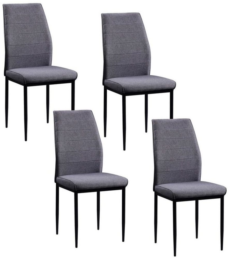 HTI-Living Esszimmerstuhl Stuhl Madison Webstoff Grau (Set, 4 St), Esszimmerstuhl Bild 1