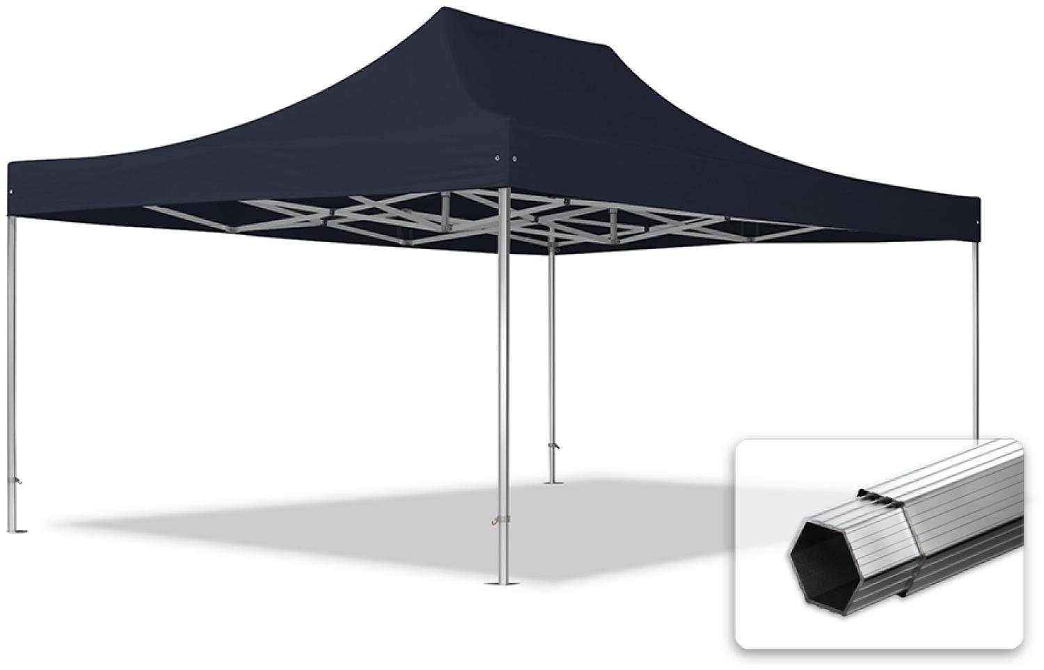 4x6 m Faltpavillon PROFESSIONAL Alu 50mm, schwarz Bild 1