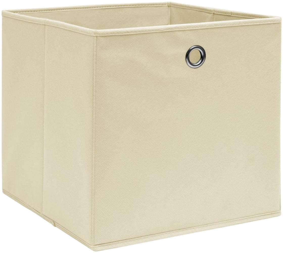 vidaXL Aufbewahrungsboxen 10 Stk. Creme 32x32x32 cm Stoff 288359 Bild 1