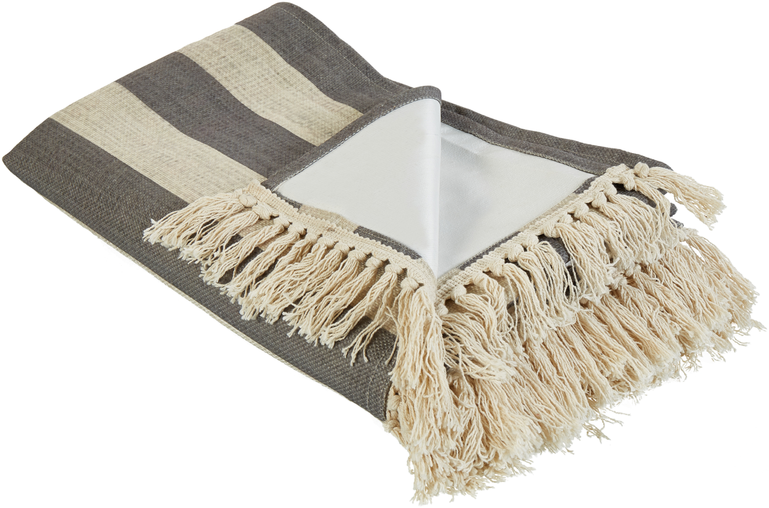 Picknickdecke MOUZA 150 x 200 cm Beige-Grau Bild 1