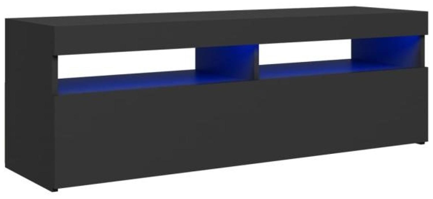 vidaXL TV-Schrank mit LED-Leuchten Grau 120 x 35 x 40 cm, Mit Beleuchtung [804375] Bild 1