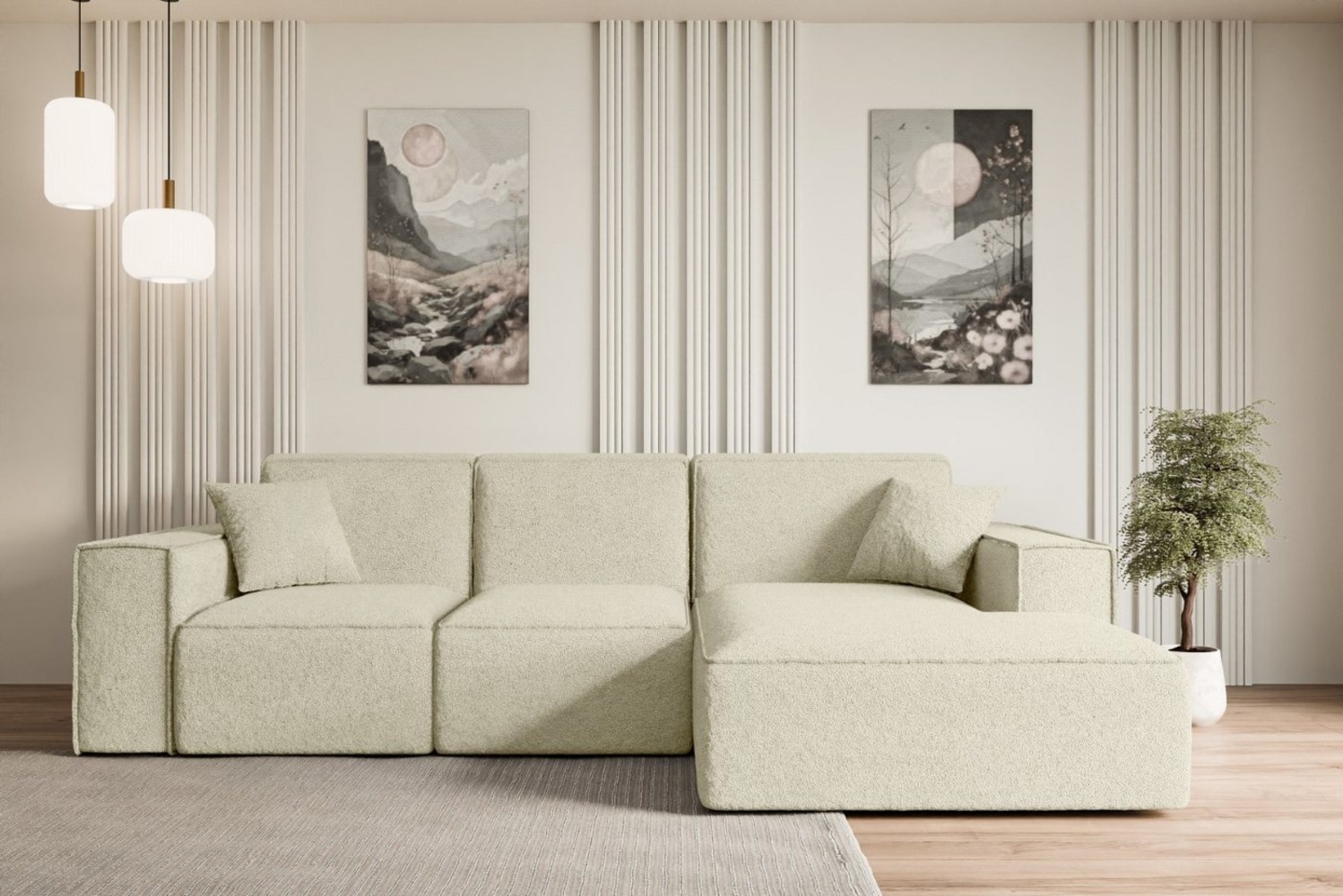 ALTDECOR Ecksofa SERRA-L, Sofa Praktische Bequeme Funktionsecke Couch L-Form Eckcouch, Corner Sofa U-Form Vielseitige Sofa Wohnlandschaft Wohnzimmer Bild 1