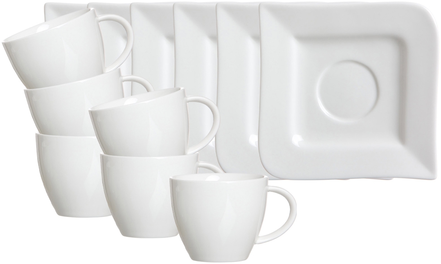 Ritzenhoff & Breker Melodie Kaffeetasse mit Untertasse 190 ml 6er Set Bild 1