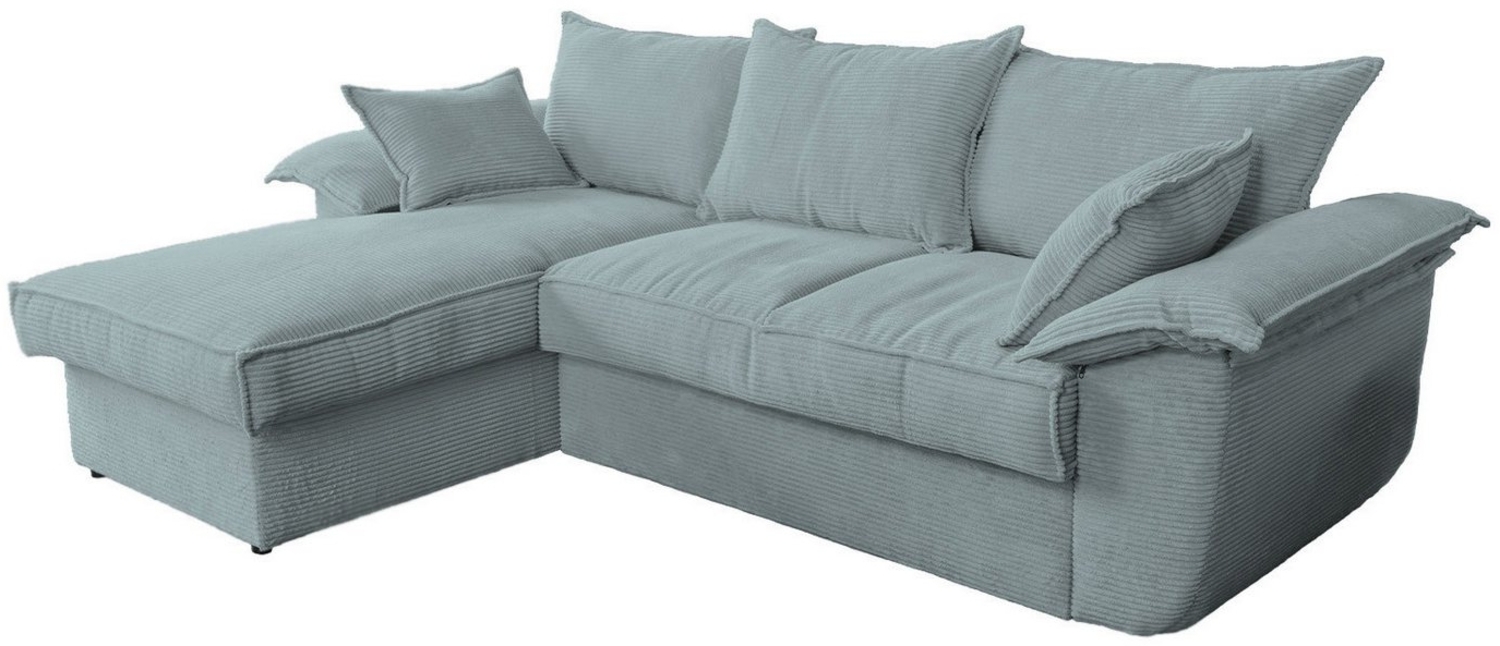 KAWOLA Schlafsofa DAMETO Cordsofa - Schlafgelegenheit & Stauraum - Eckcouch, Multifunktionales Ecksofa mit Schlaffunktion & Cordbezug Bild 1