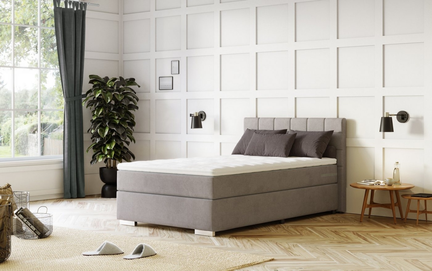 COTTA Boxspringbett Simba, Topseller! wahlweise mit oder ohne Matratze und Topper bestellbar Bild 1