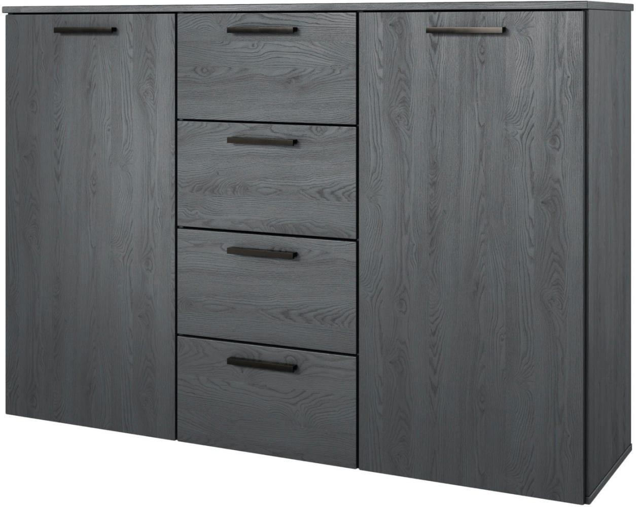 INOSIGN Kombikommode Galaxy Breite 132 cm, zeitlose Schubladenkommode, Anrichte, Sideboard, viel Stauraum 2-türig und mit 4 Schubladen Bild 1