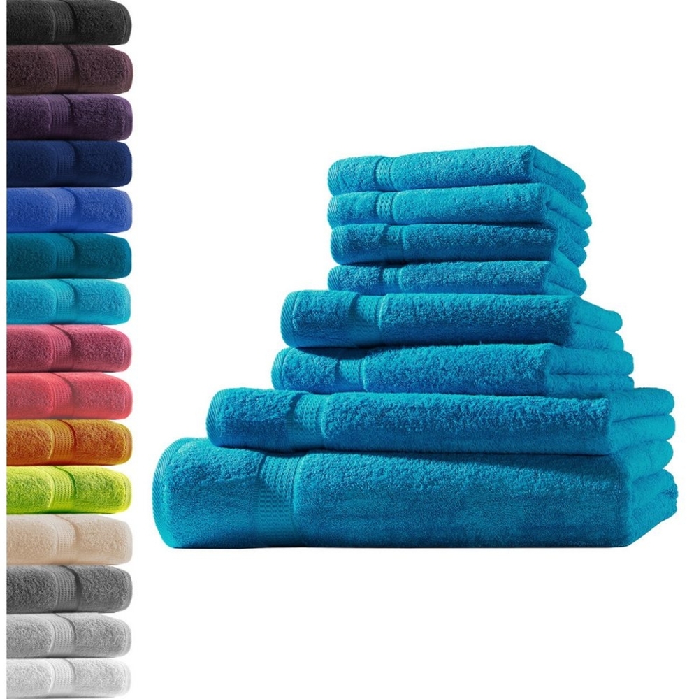 Hometex Premium Textiles Handtuch in Premium Qualität 500 g/m², Feinster Frottier-Stoff 100% Baumwolle, 1x Badetuch + 1 Duschtuch + 2 Handtuch + 4 Gästetuch, weich, saugfähig, extra schwer & flauschig - TEST BILD TOP MARKE 2025 Bild 1
