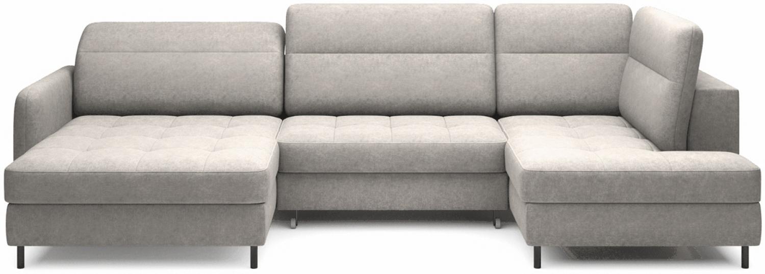 ELTAP 'Berrto' Ecksofa,, Beige / Grau, 300x130, Rechts Bild 1